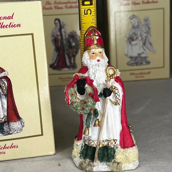 The International Santa Claus Collection St. Nicholas Figurine Austria 1995 Box - Picture 7 of 9